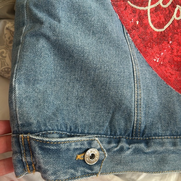 Judith March howdy cowboy denim Sherpa lined jacket New! - Picture 9 of 11